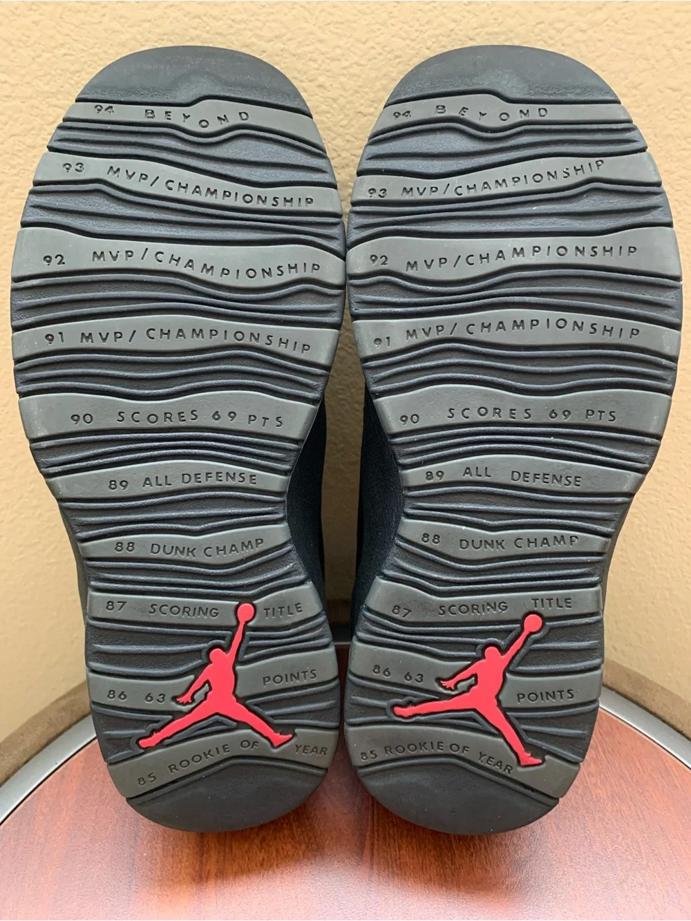 Air Jordan 10 Retro Shadow (2018) Men Size 9.5. No Box. Used Good Condition.